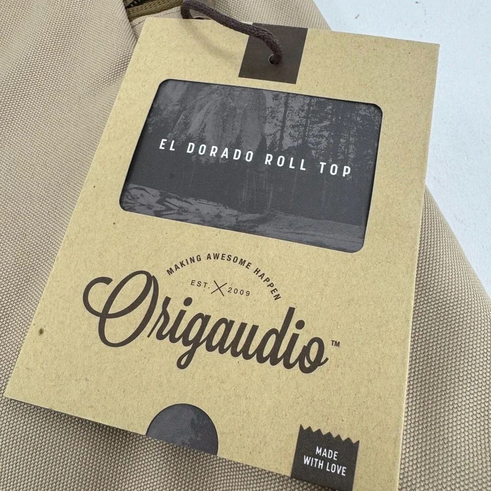 NEW Origuadio El Dorado Roll Top Brown Hiking Pack Backpack